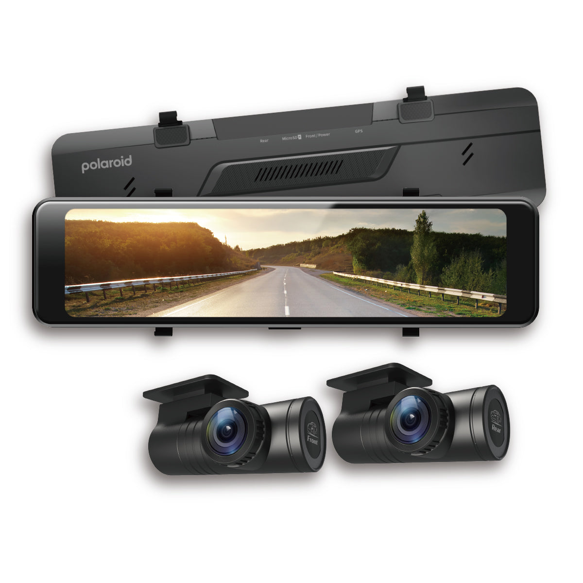 Polaroid T1222 雙外拉電子後視鏡 汽車行車記錄器 商品圖