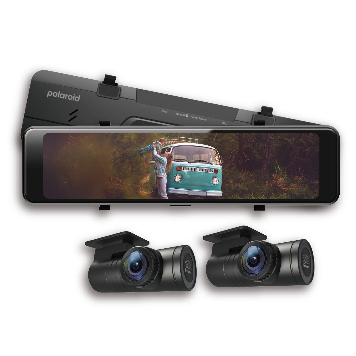 Polaroid DS1203WGS 雙外拉電子後視鏡 汽車行車記錄器 商品圖