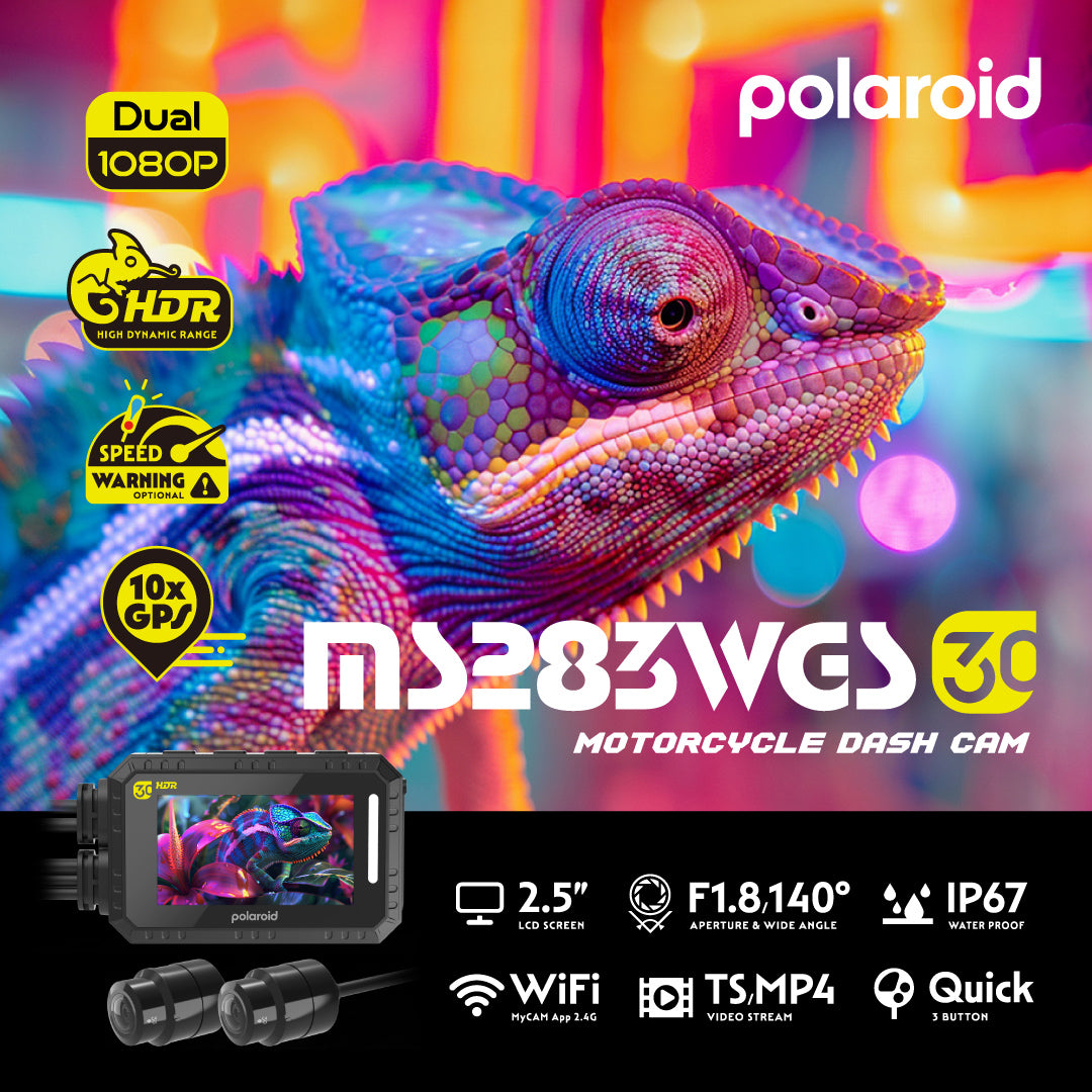 Polaroid MS283WGS 機車行車記錄器