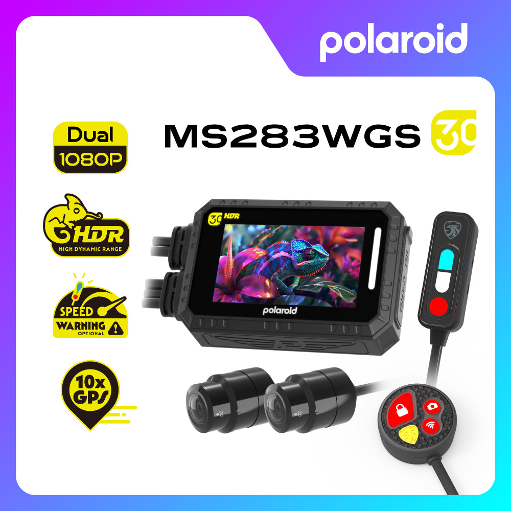 Polaroid MS283WGS 機車行車記錄器 產品圖
