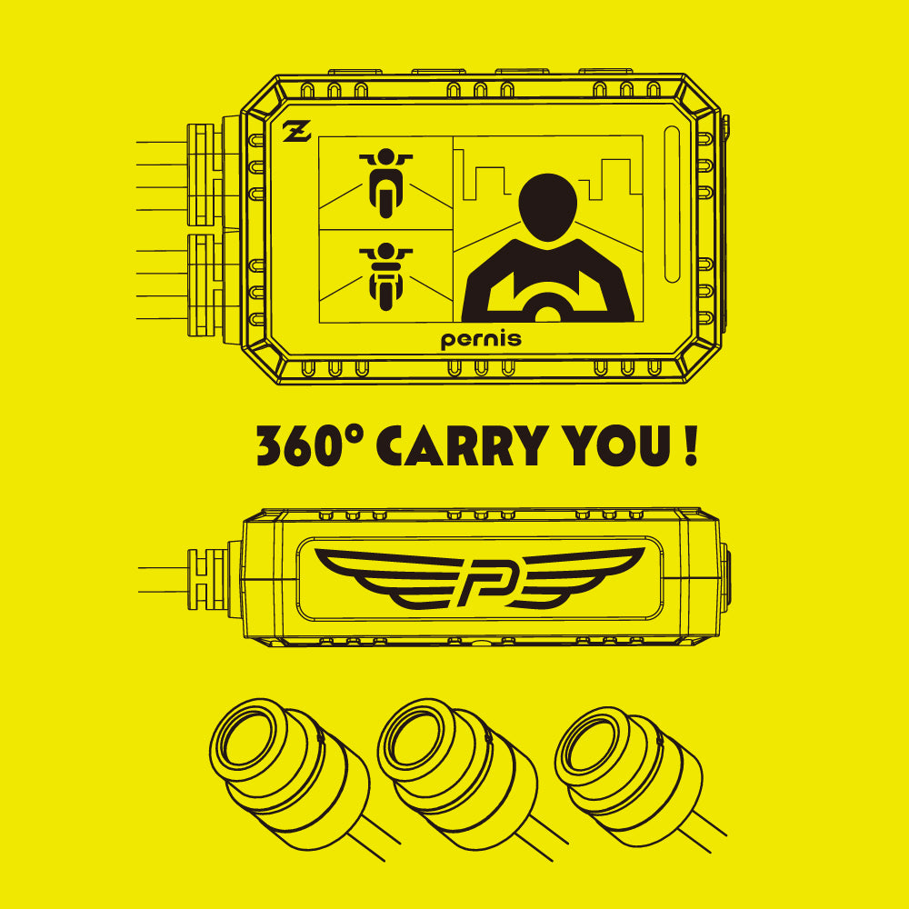 Pernis MZ2023WGS 三錄機車行車記錄器